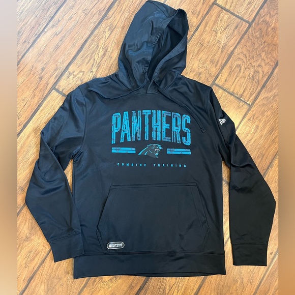 Carolina Panthers hoodie men’s Medium NFL New Era Team Apparel black combine - Picture 1 of 10